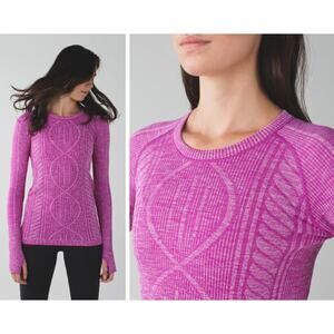 lululemon | Rest Less Seamless Pullover Long Sleeve Top Heathered Ultra Violet